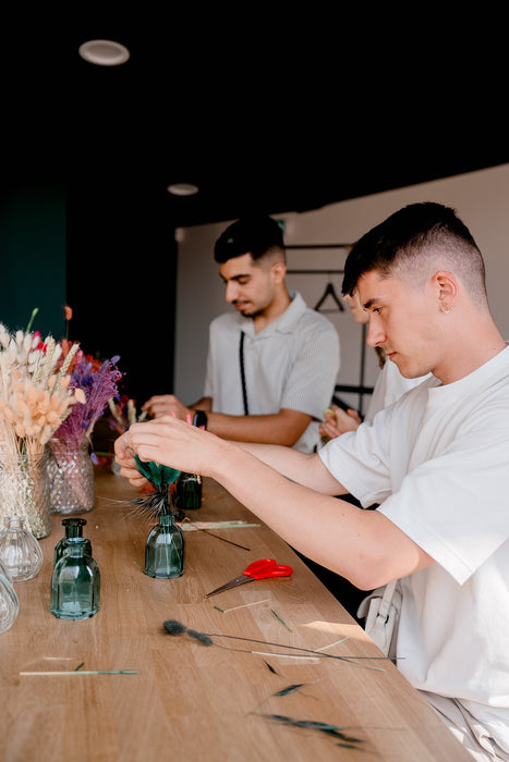 [Atelier couronne de fleurs séchées]