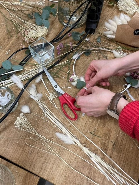 [Atelier couronne de fleurs séchées]